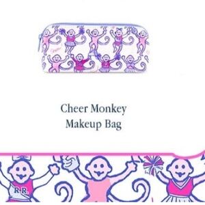 Roller Rabbit Cheer Monkey S makeup bag